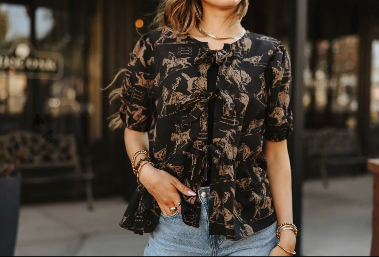 Bow Tie Bronc Blouse