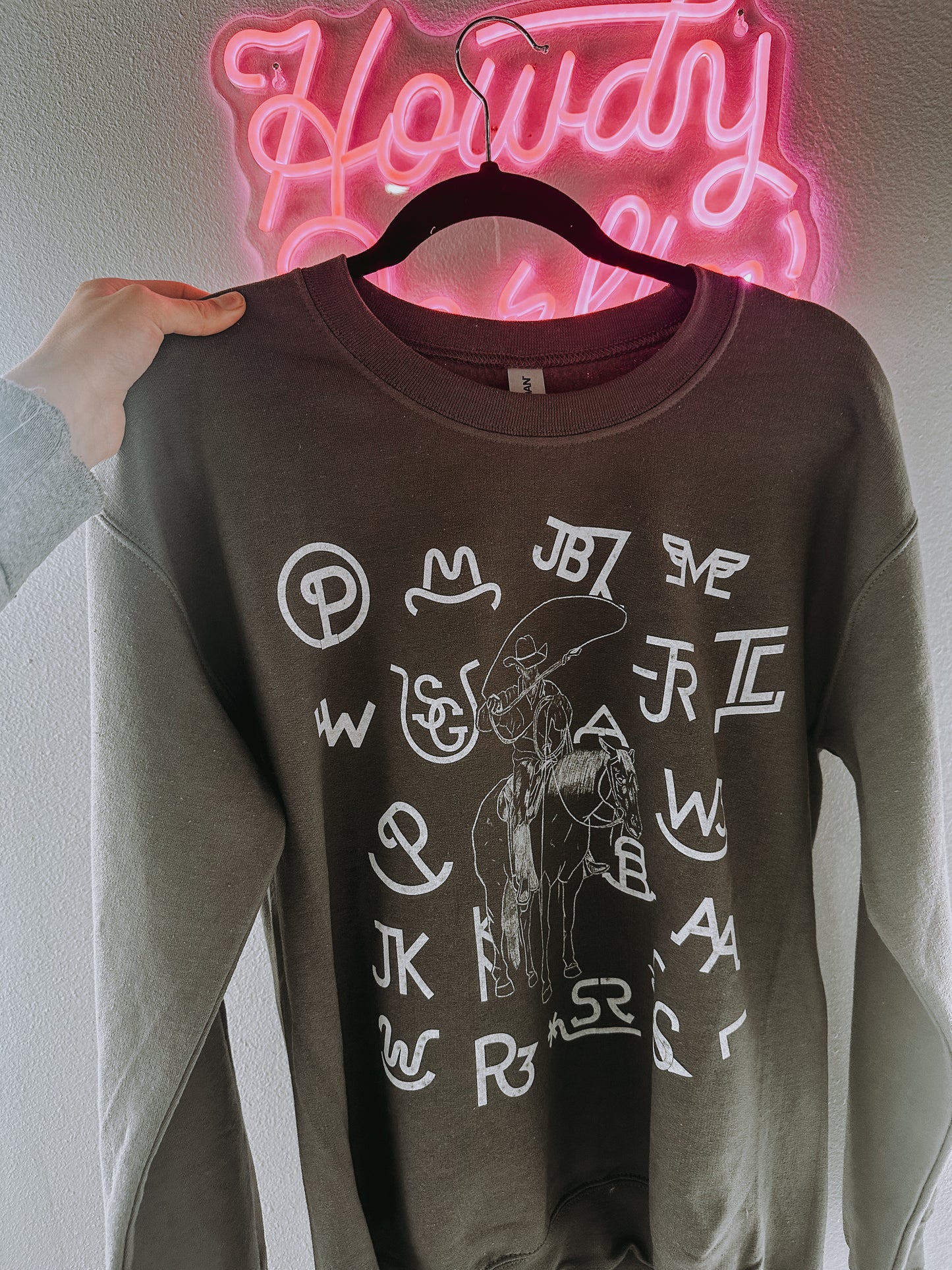 Branded Cowboy Crewneck