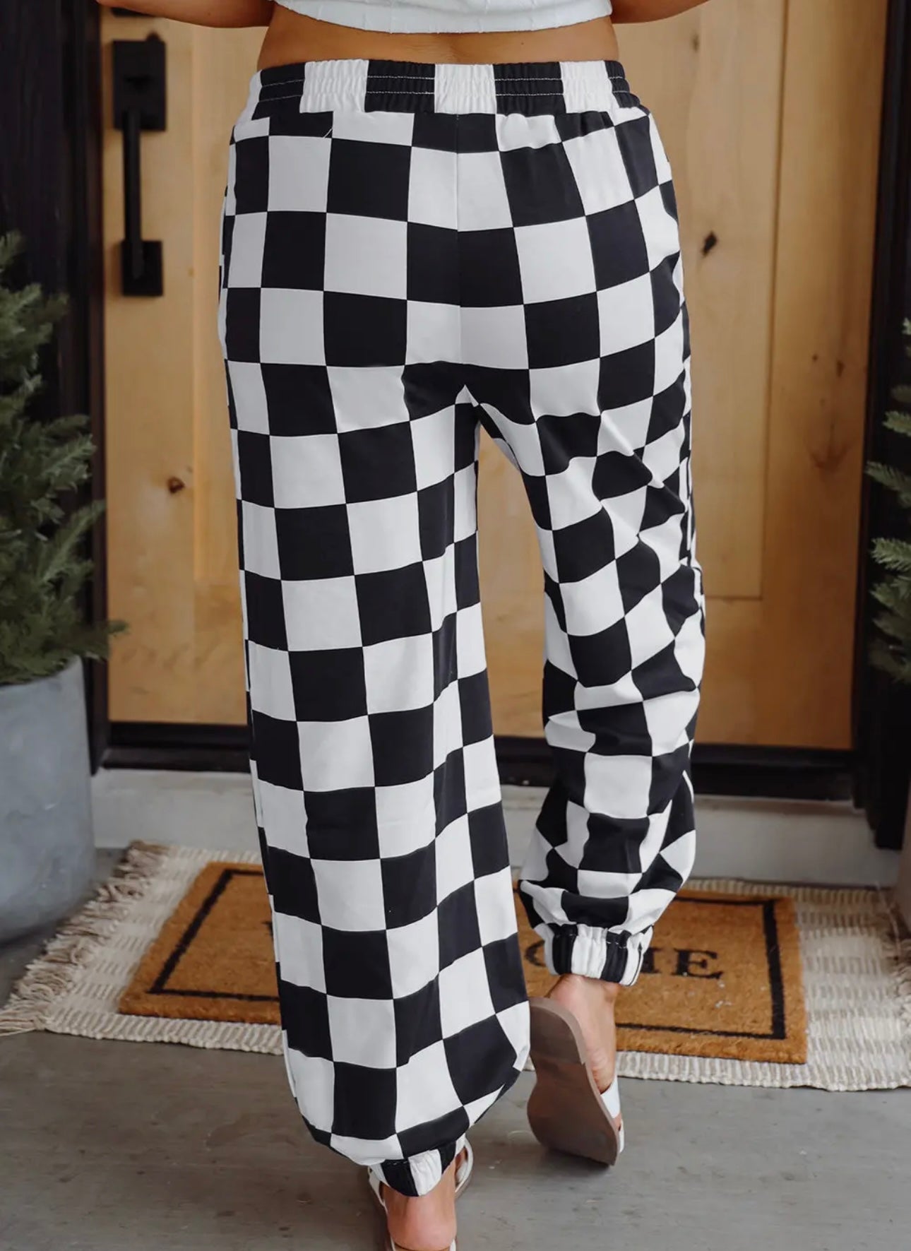 Checkered Joggers