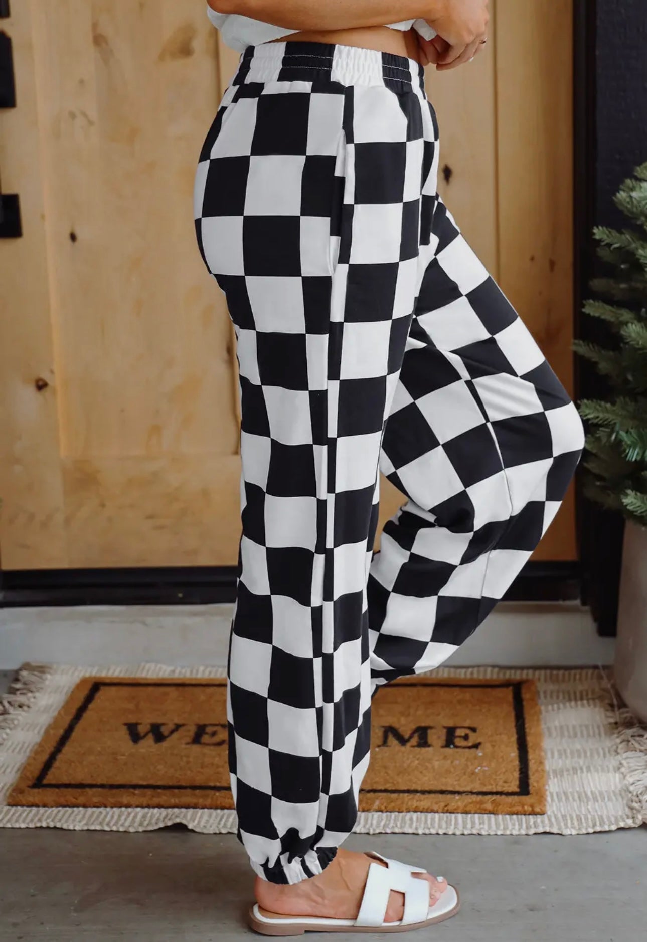 Checkered Joggers