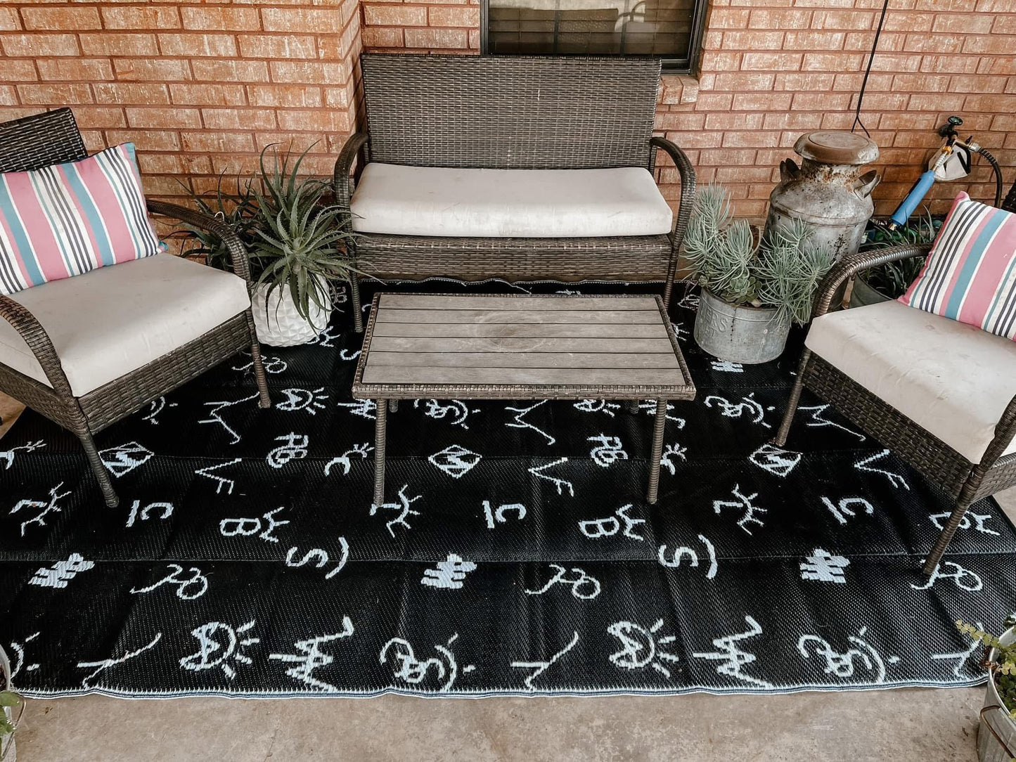 Branded outdoor rugs