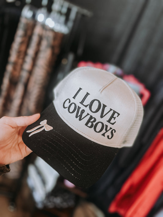 I love cowboys embroidery cap