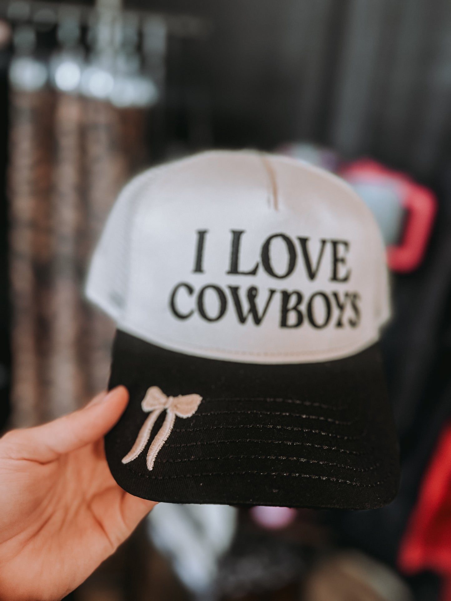 I love cowboys embroidery cap