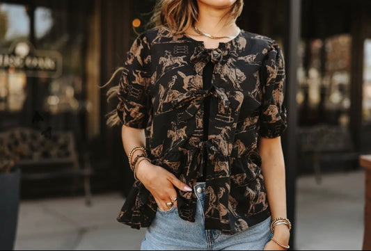 Bow Tie Bronc Blouse