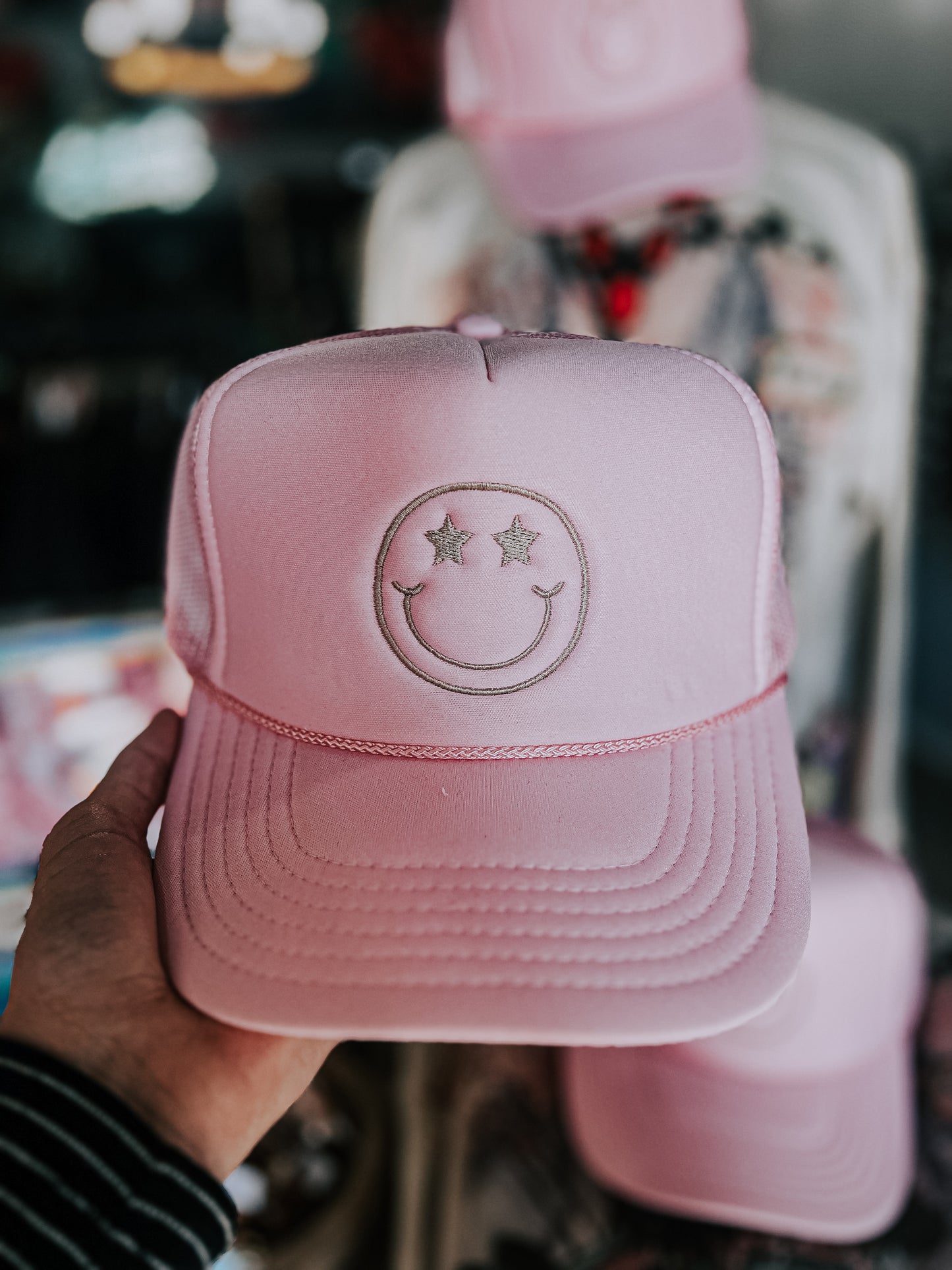 Smiley trucker hat