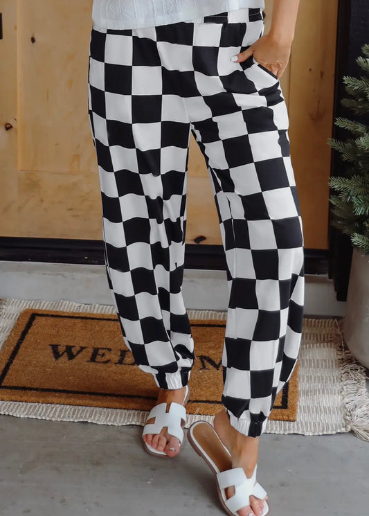 Checkered Joggers