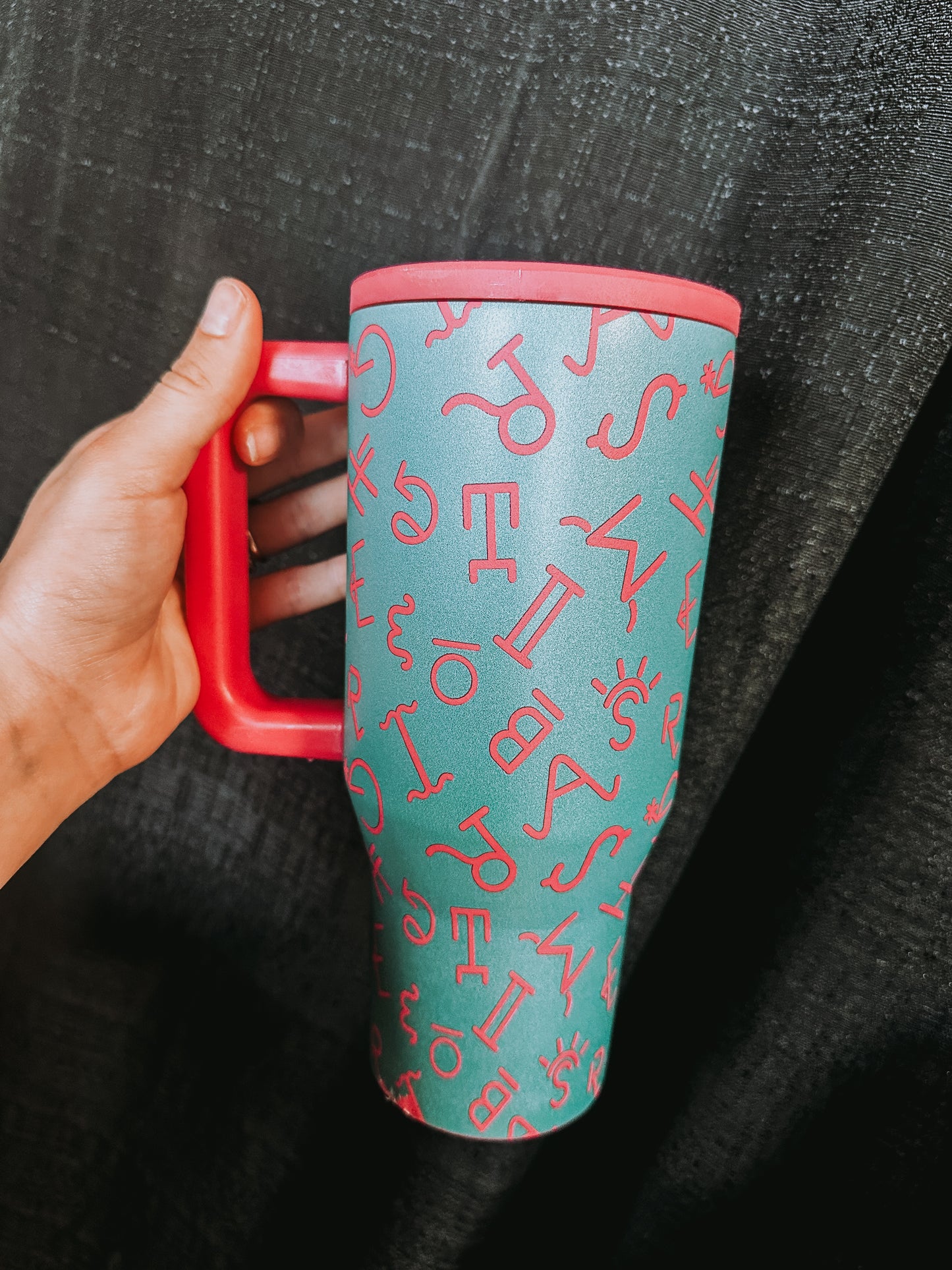 Brands Teal and Pink Cup