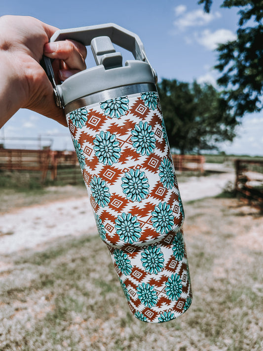 Brown Concho Tumbler