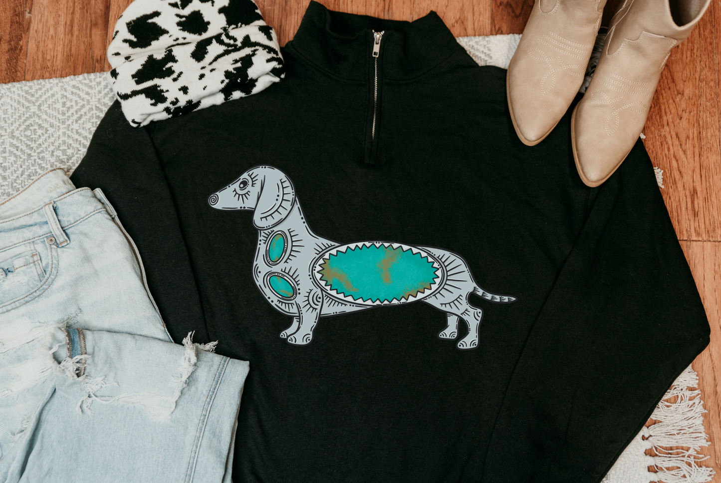 Dog Breeds Quarter Zip