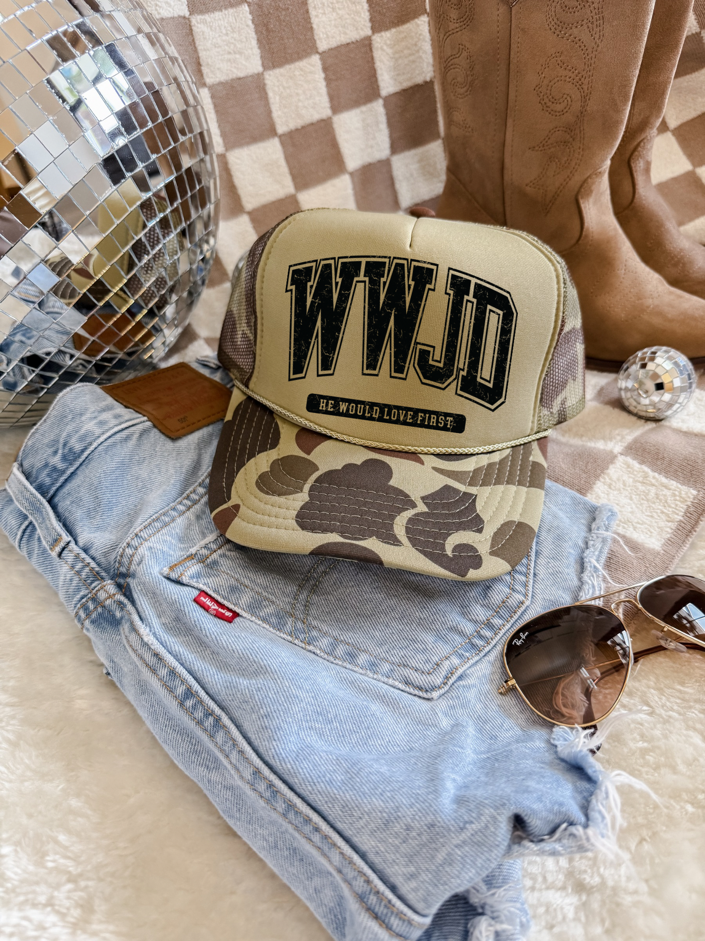 WWJD CAMO CAP