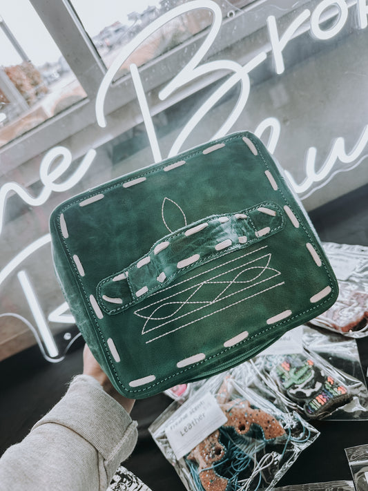 Big Turquoise Makeup/Travel Bag