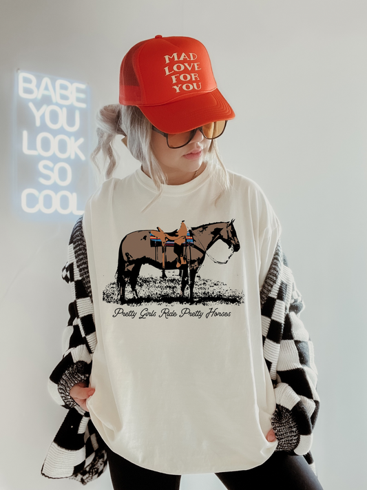 Pretty girls Pretty horses tee adults