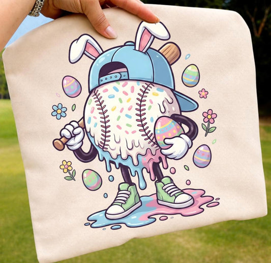 Boys Baseball Drip Easter Tee