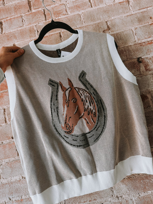 Horseshoe Sweater Tank