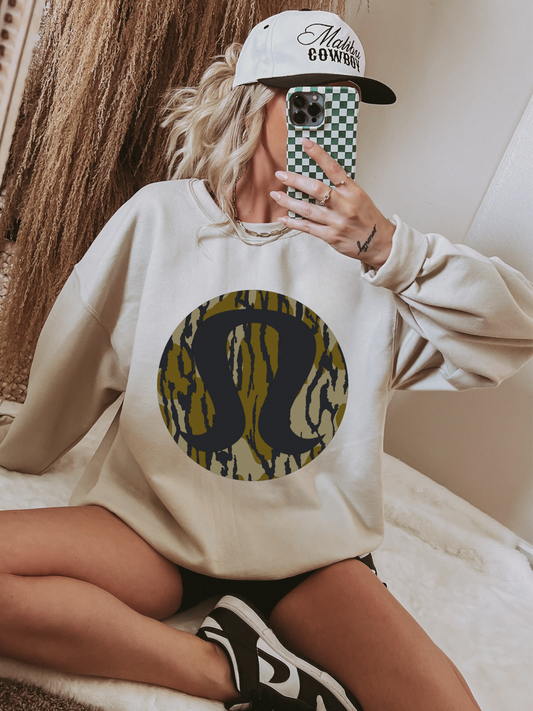 The Boujee Camo Crewneck