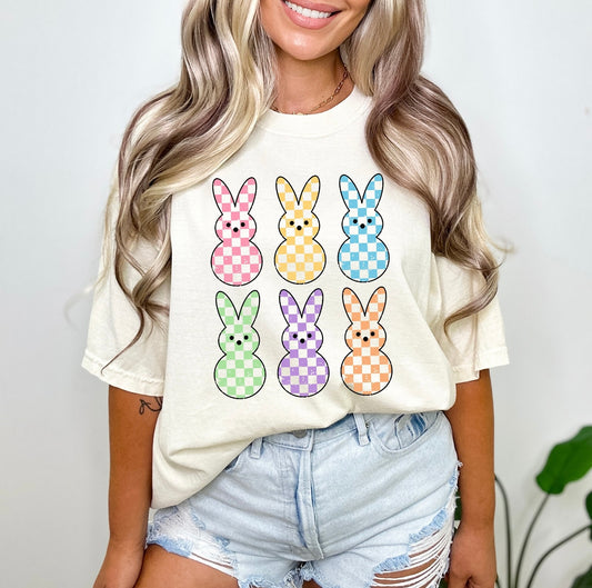 Women’s and Youth hoppy check tee