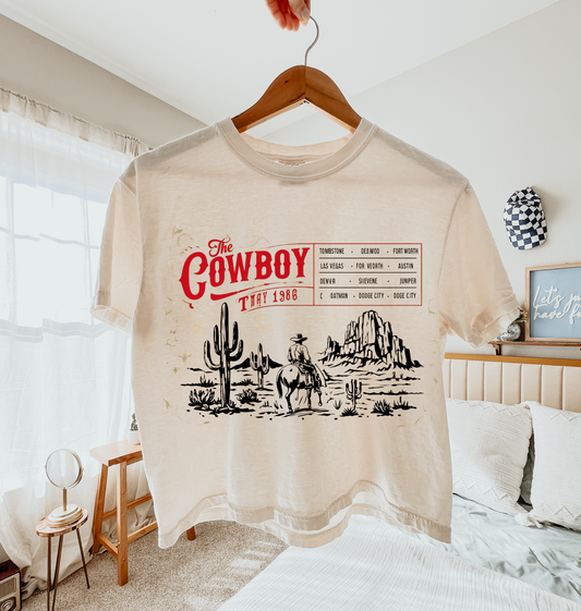 Cowboy tour waist crop