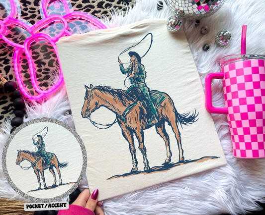 The Turquoise Girl Roper Tee