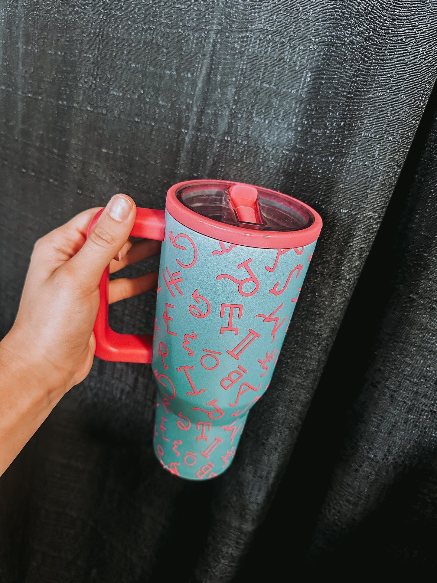 Brands Teal and Pink Cup