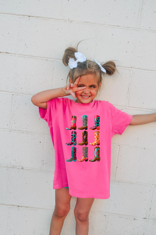 Neon Boots Tee