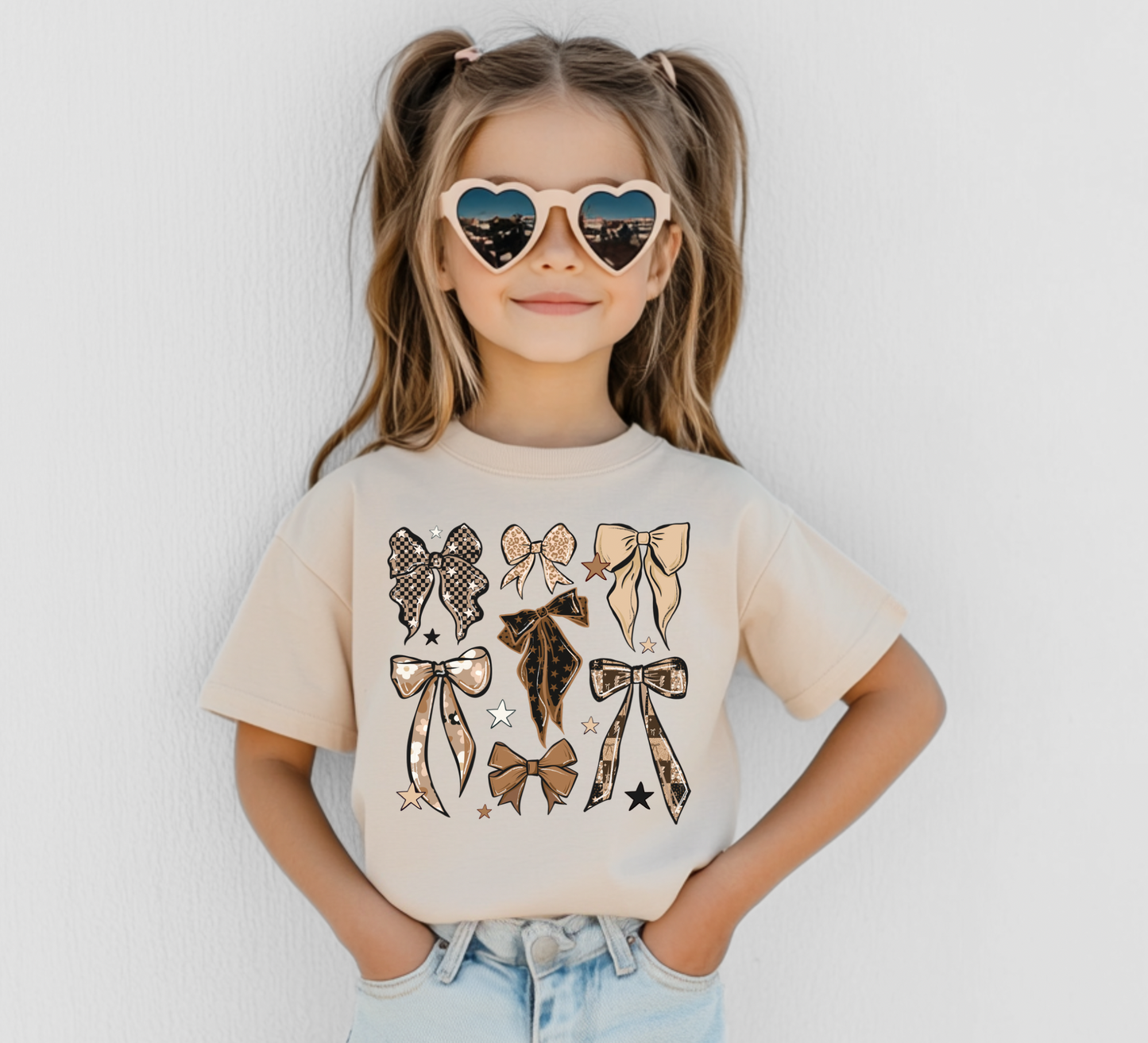 Neutral Bows Tee