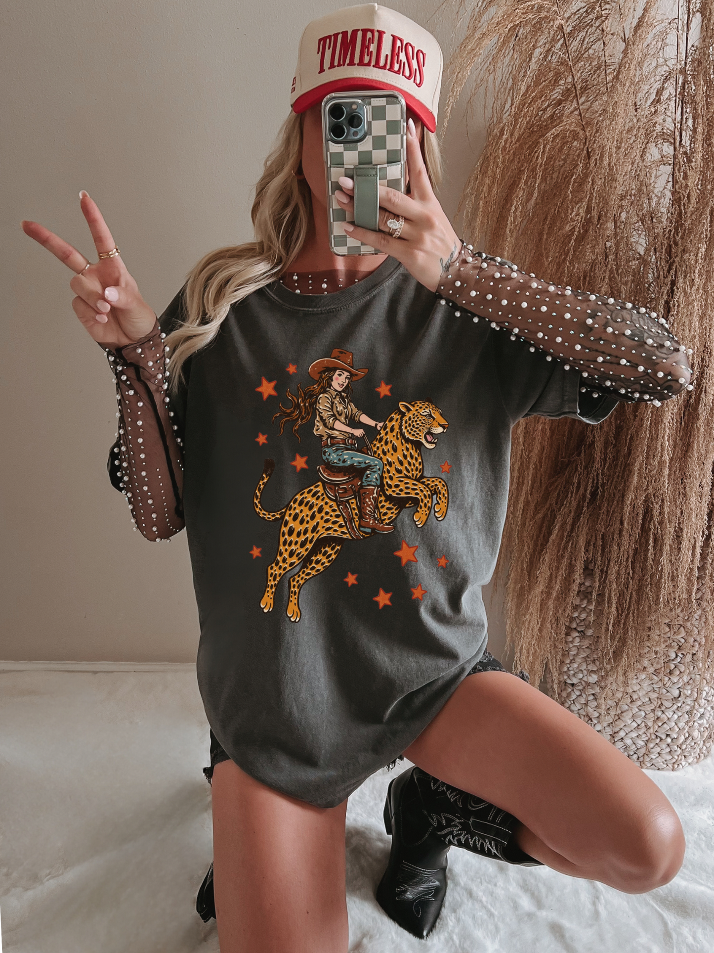 Cowgirl ridin Leopard