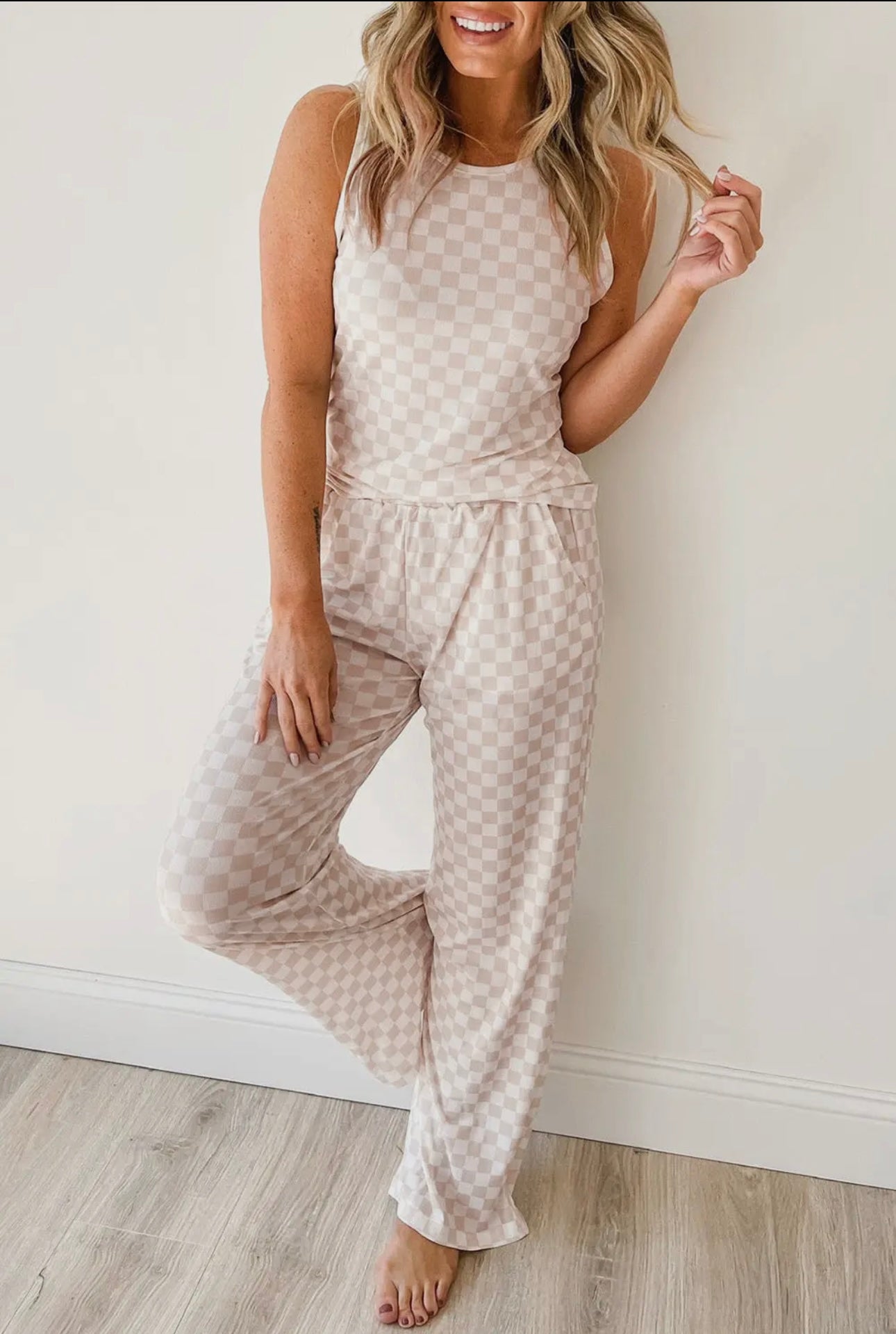 Checkered PJ set
