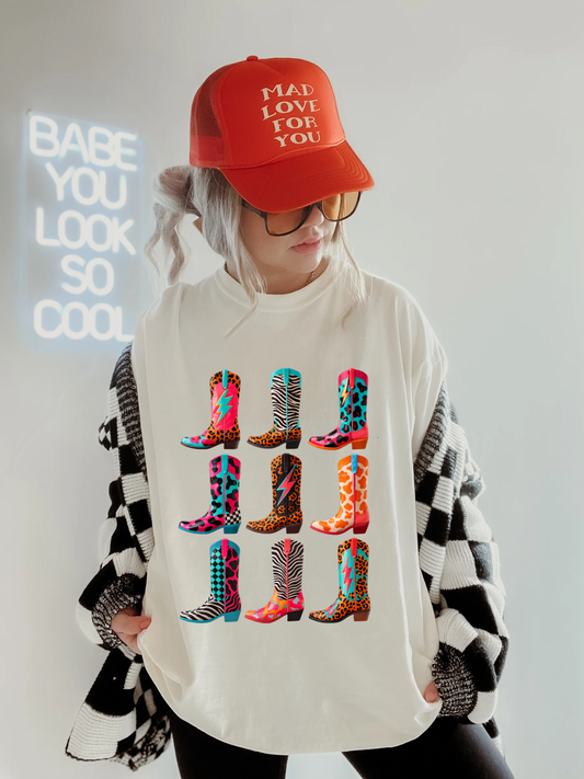 Neon Boots Tee