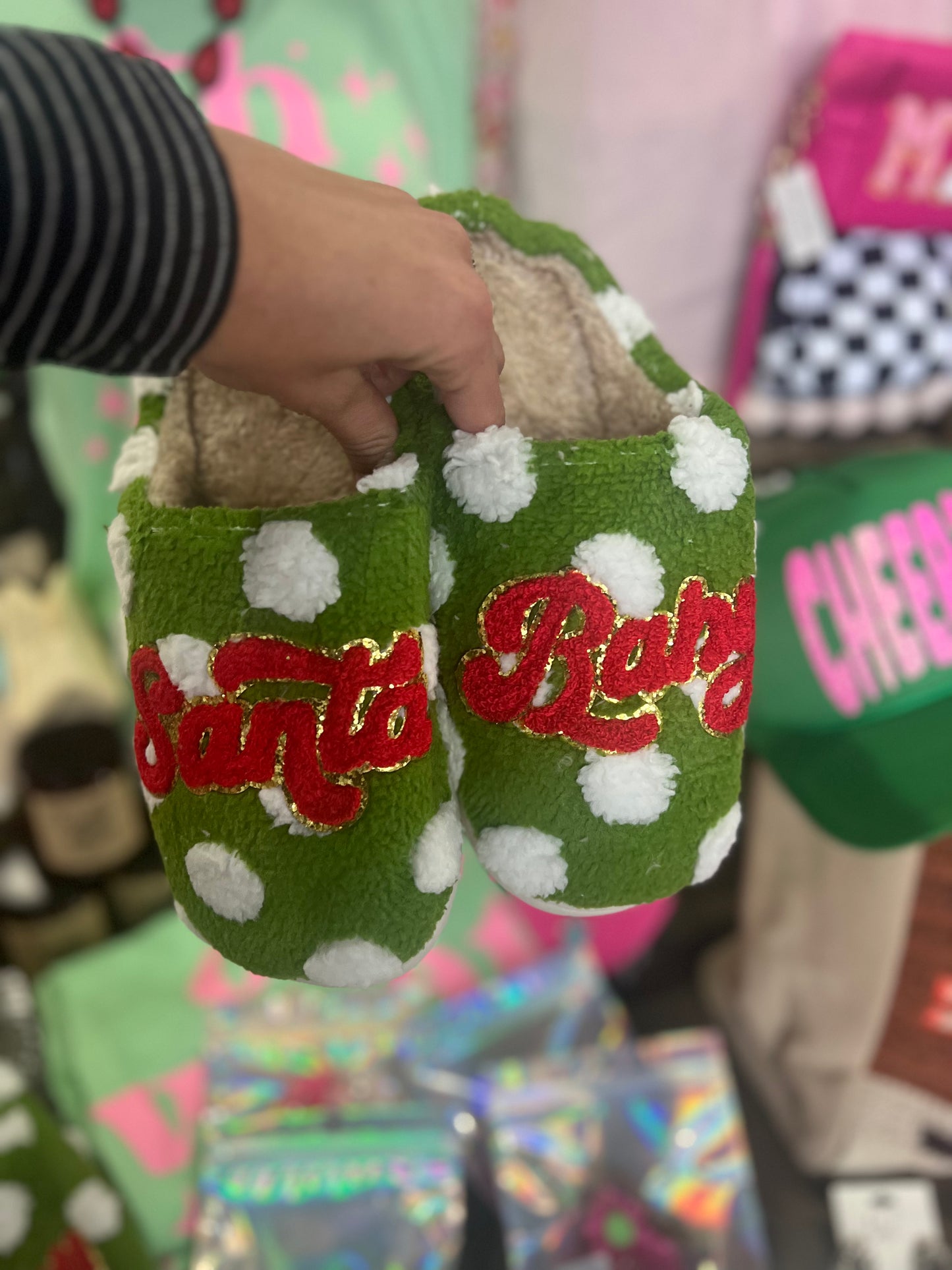 Santa baby Boujjee slippers