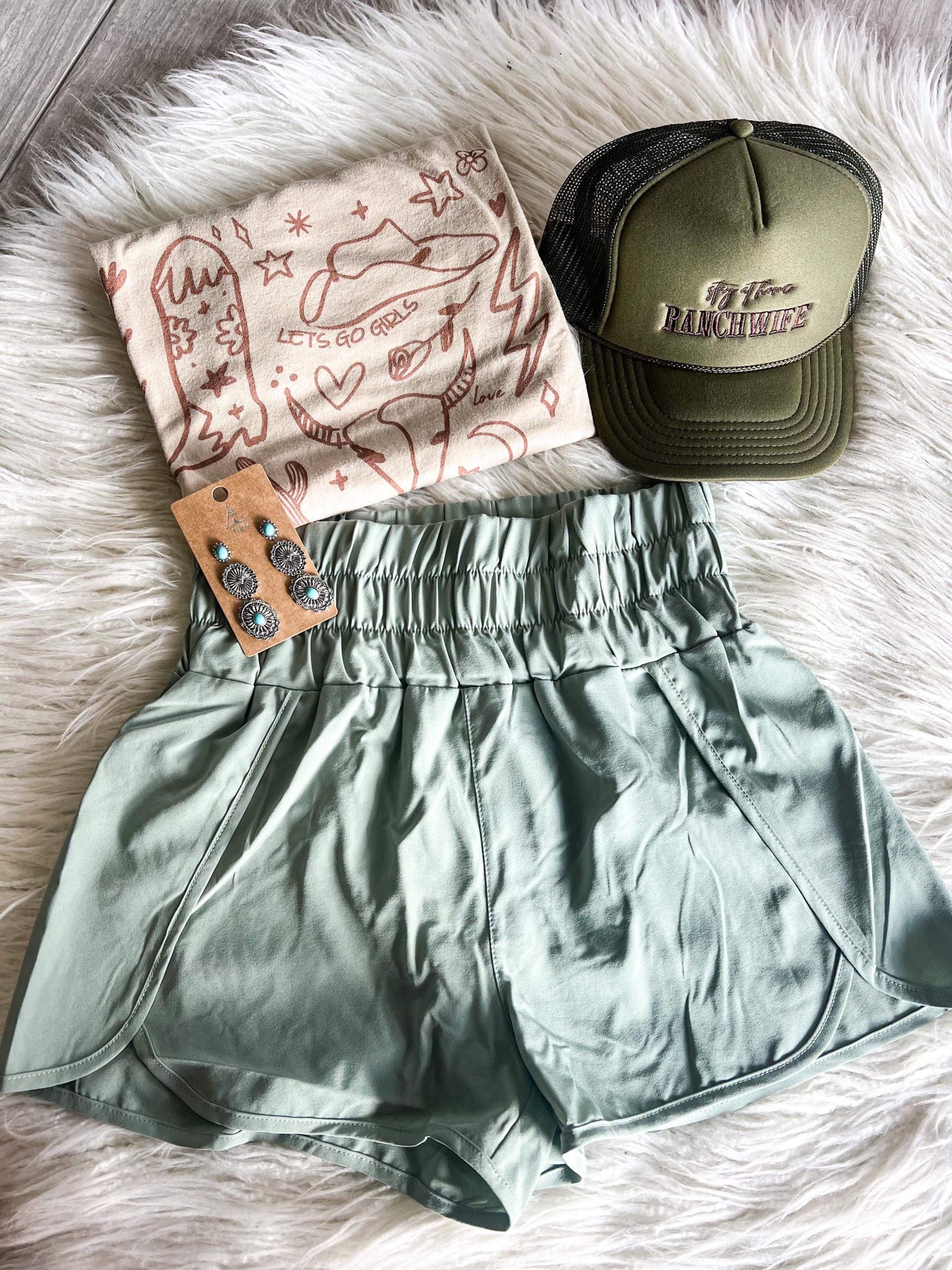 Sage Windbreaker Shorts