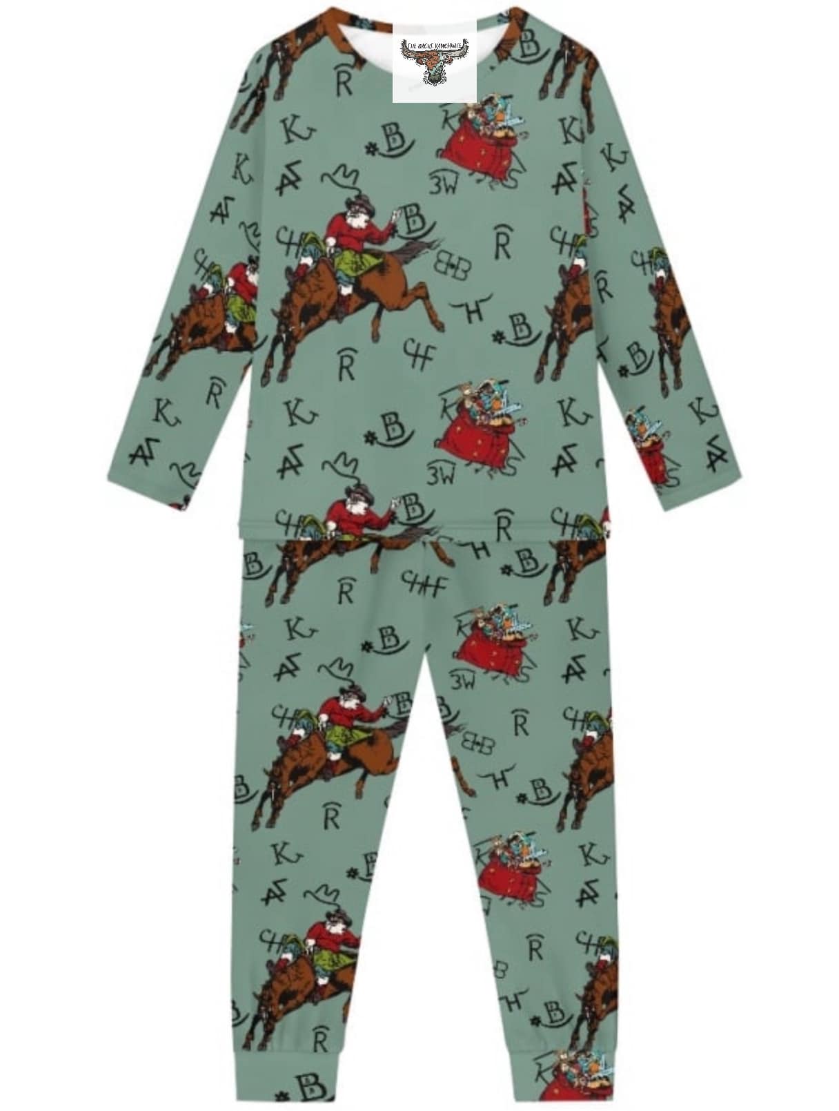 western christmas pajamas