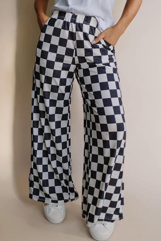 retro check pants