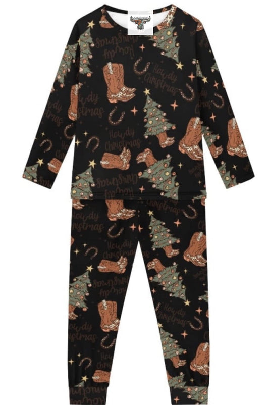 western christmas pajamas